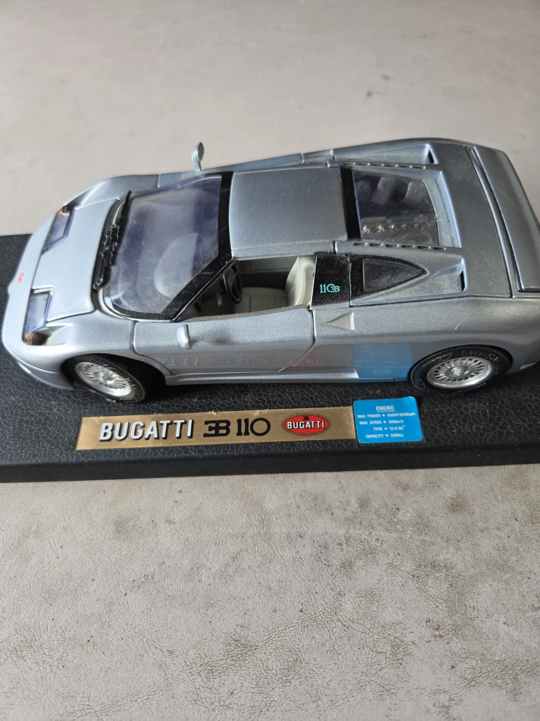 1990s Anson 1/18 Bugatti EB 110 model car