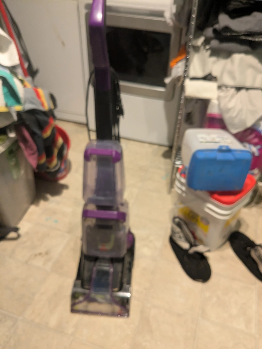 Purple Bissell Carpet Cleaner