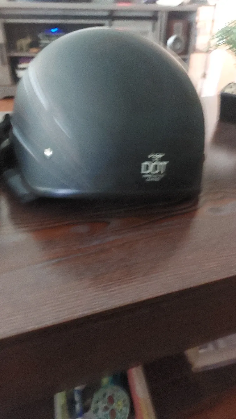 Dull Black Motorcycle Helmet