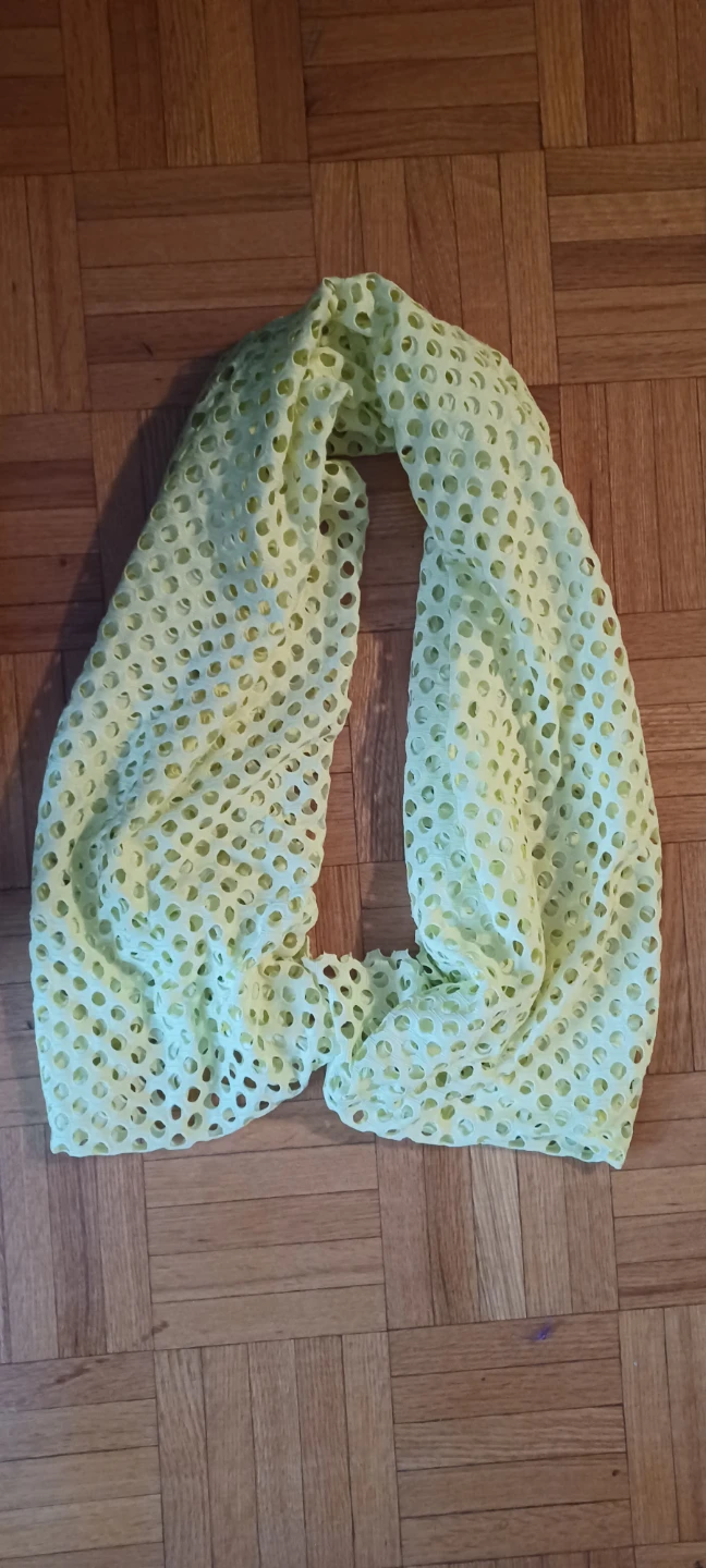 Light Green Mesh Infinity Scarf 🏈