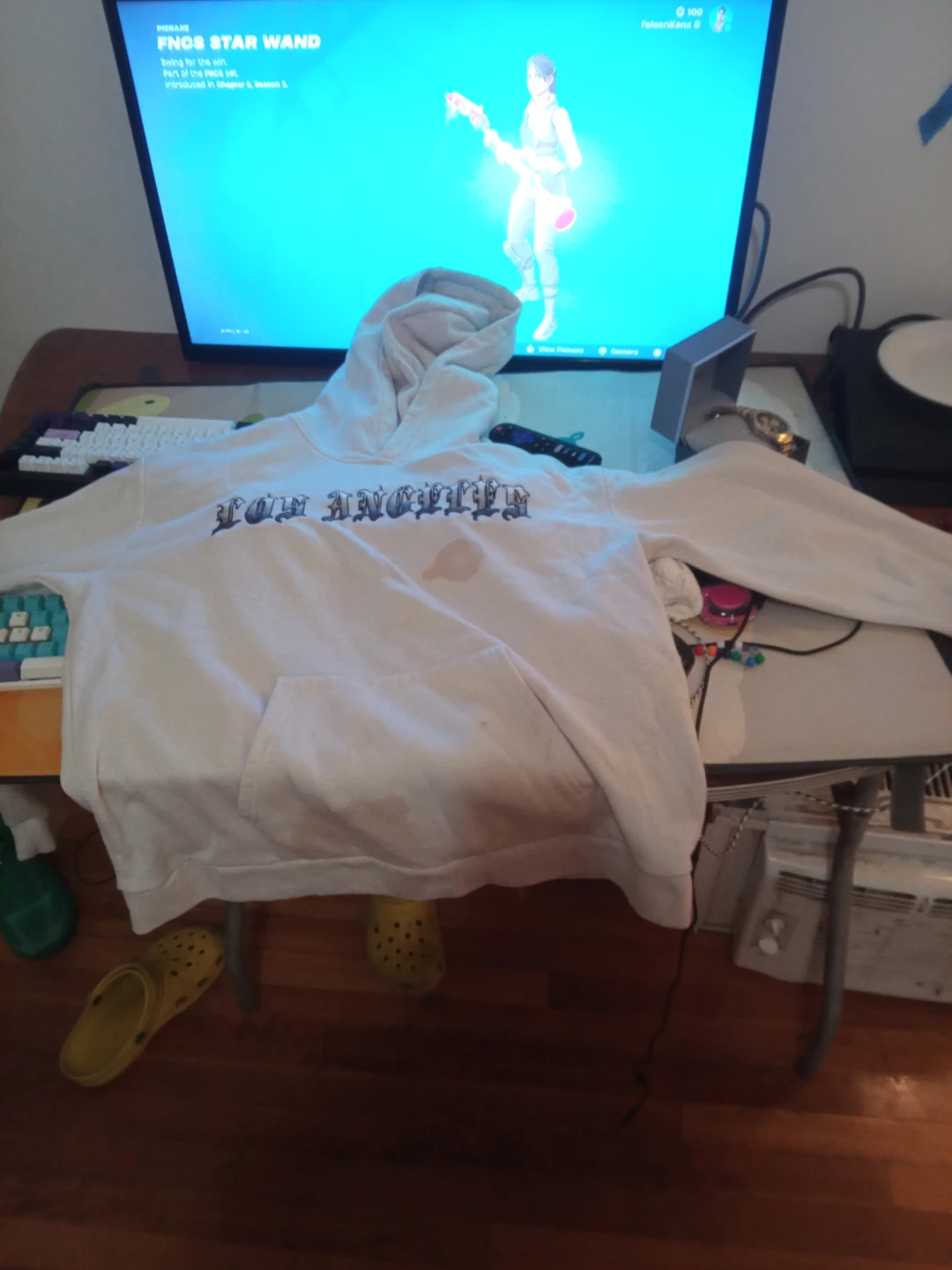 White Los Angeles Hoodie
