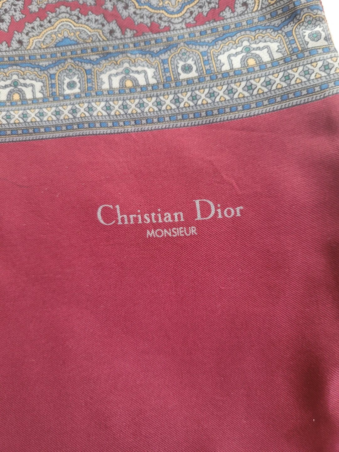 Vtg. Christian Dior Monsieur Scarf - photo 2