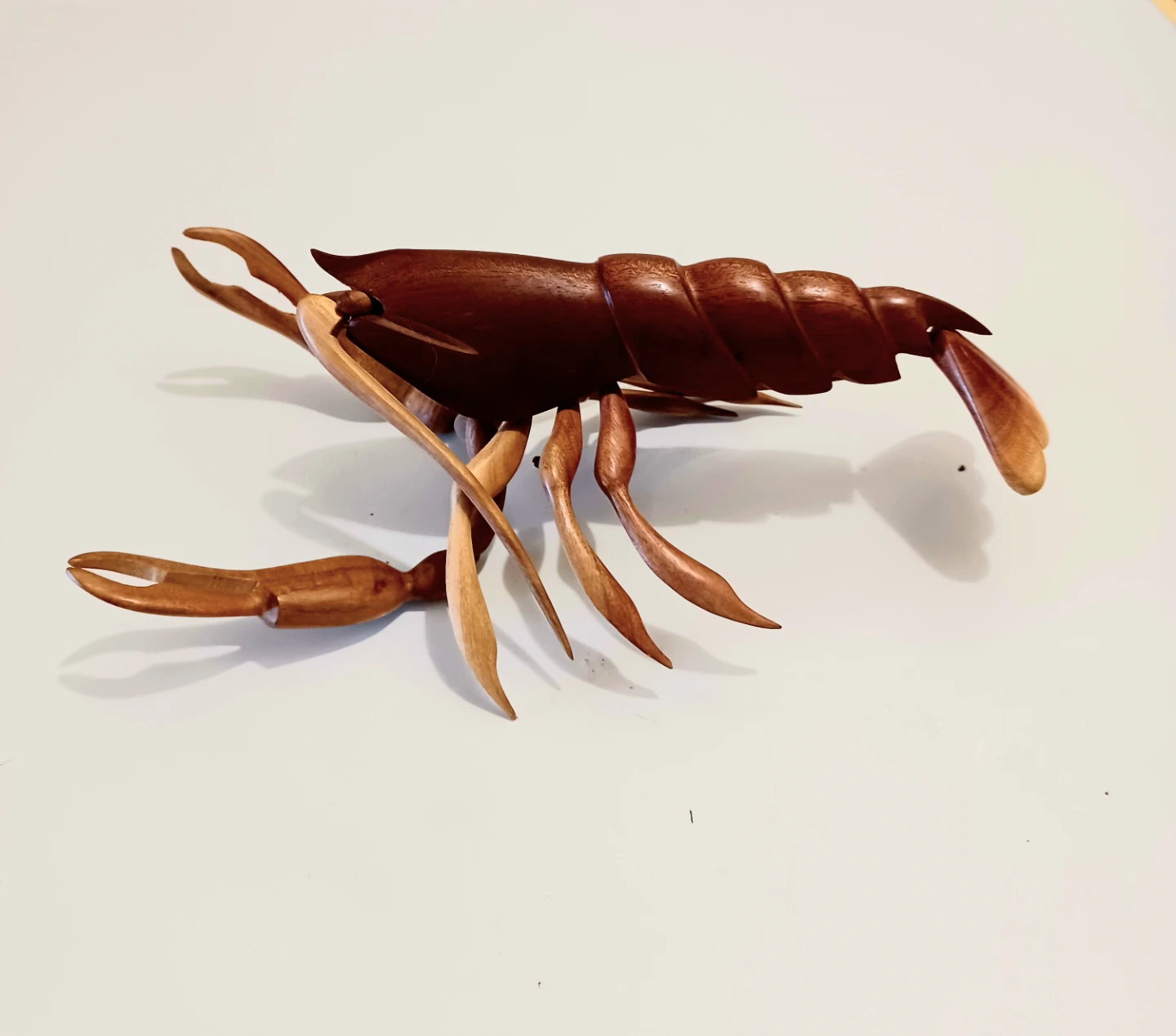 Large Handcrafted Wooden Lobster Sculpture - photo 2