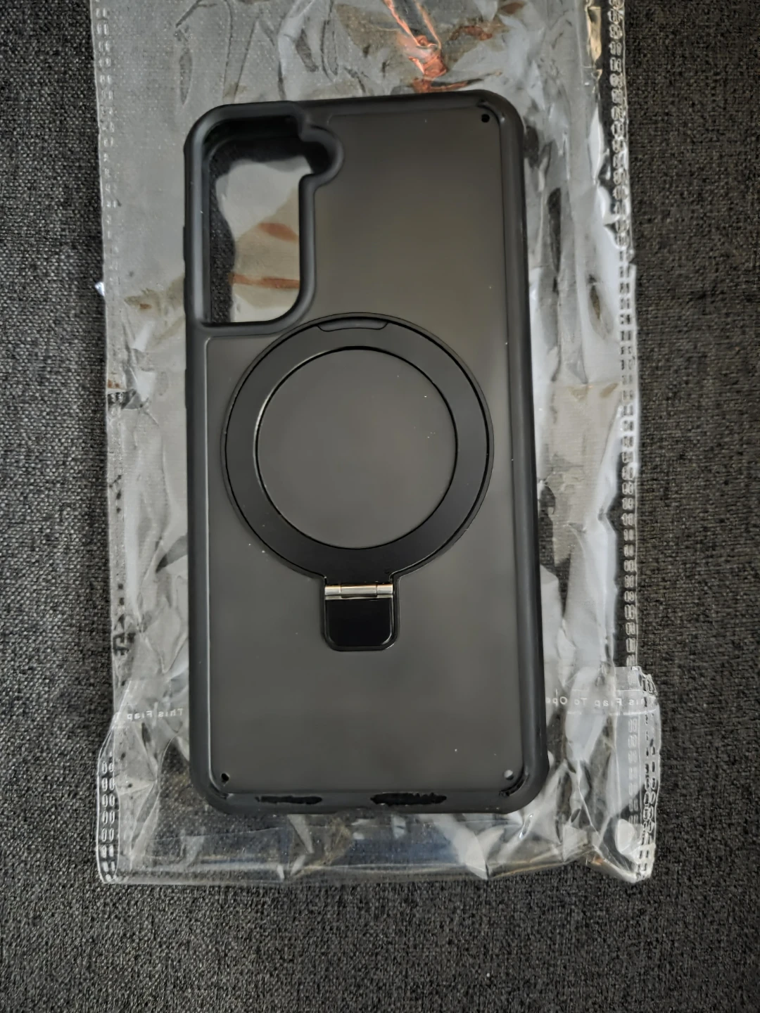 Samsung S 21Black Phone Case with Magnetic Kickstand