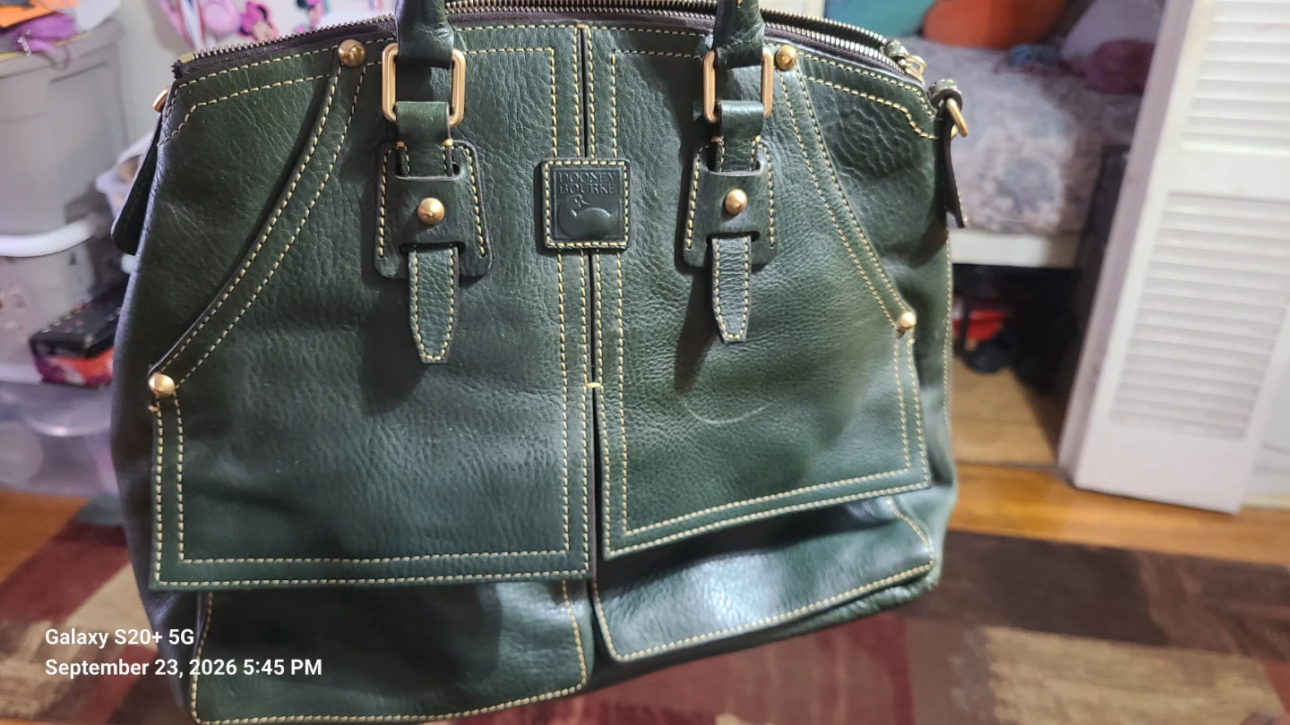 Dooney & Bourke Green Leather Handbag