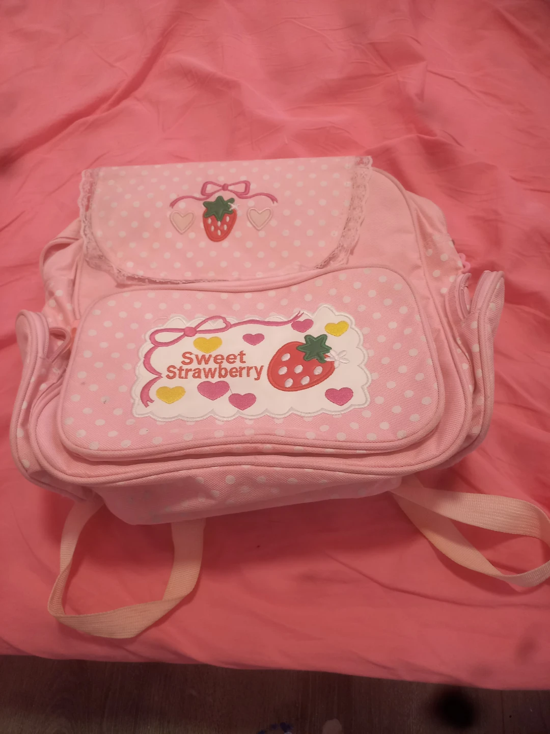 Pink Sweet Strawberry Backpack