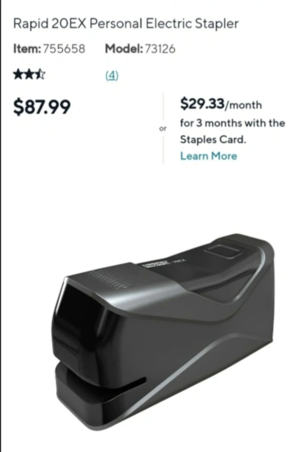 Rapid Electric Stapler 20EX - photo 2