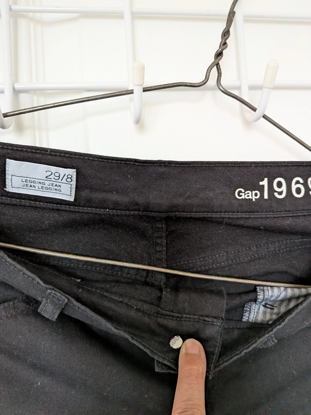🏈Gap 1969 Legging Jeans Black Size 29/8 - photo 4