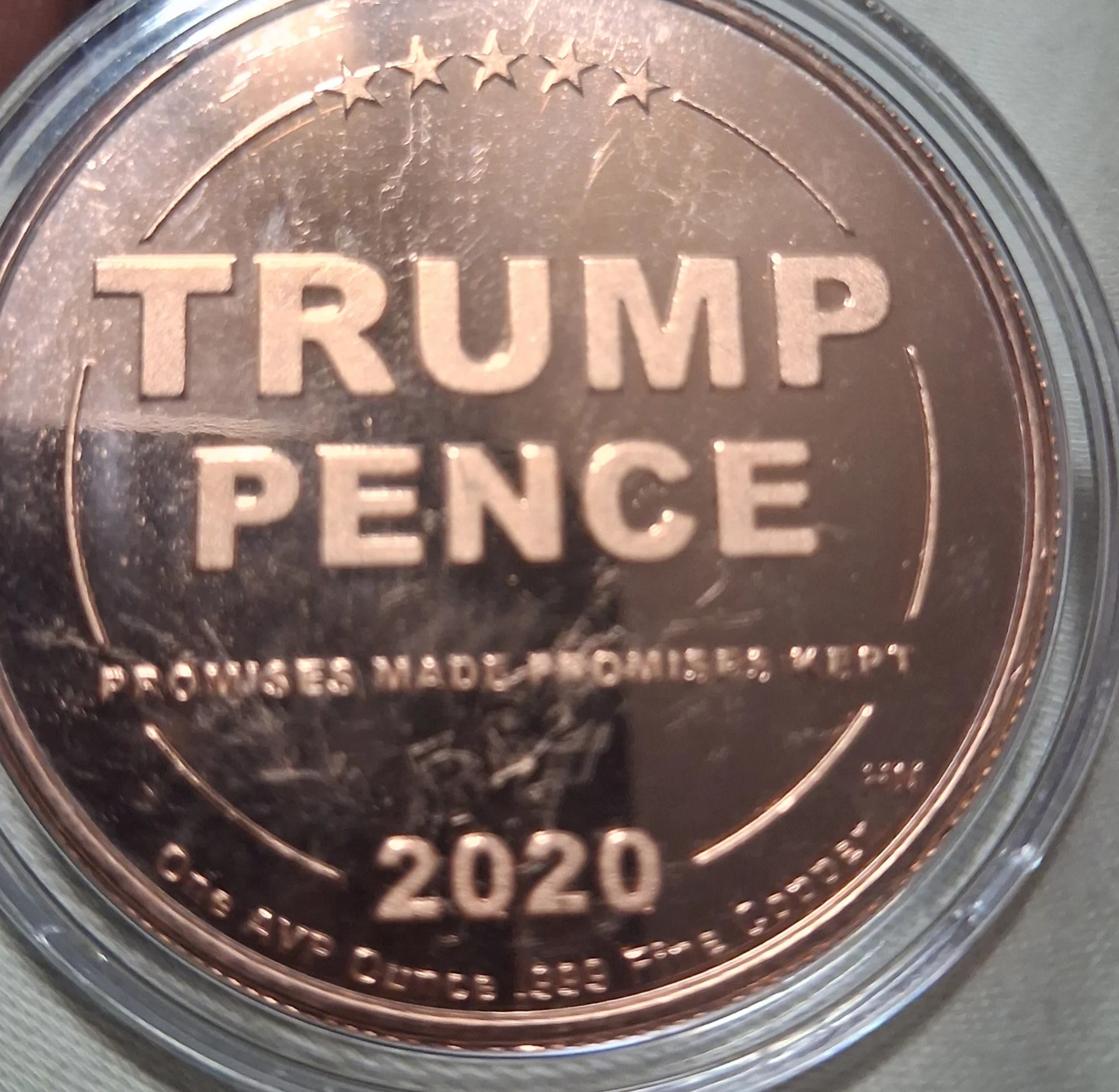 1oz.Trump Pence 2020 Copper Coin🏈 - photo 2