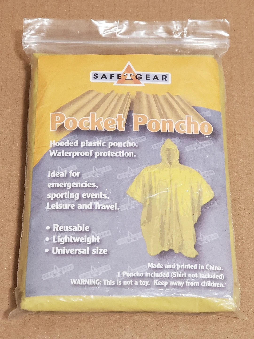 🏈 Safetgear Pocket Poncho