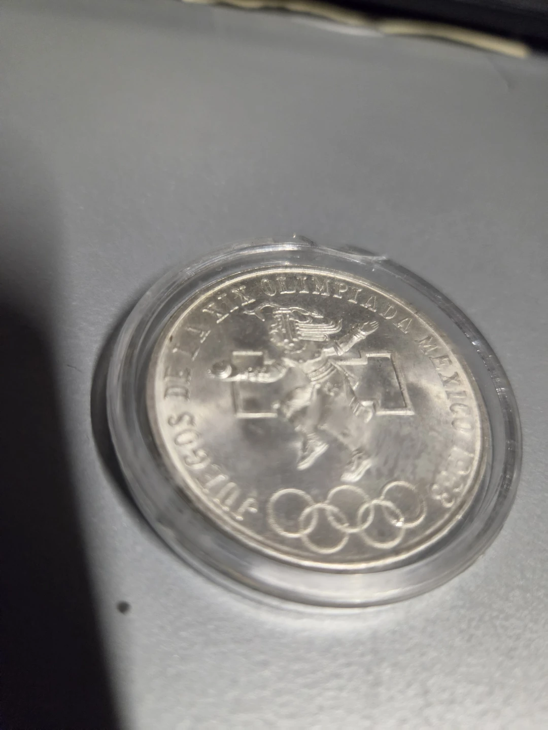 Silver 1968 Mexico 25 Pesos Olympic Coin