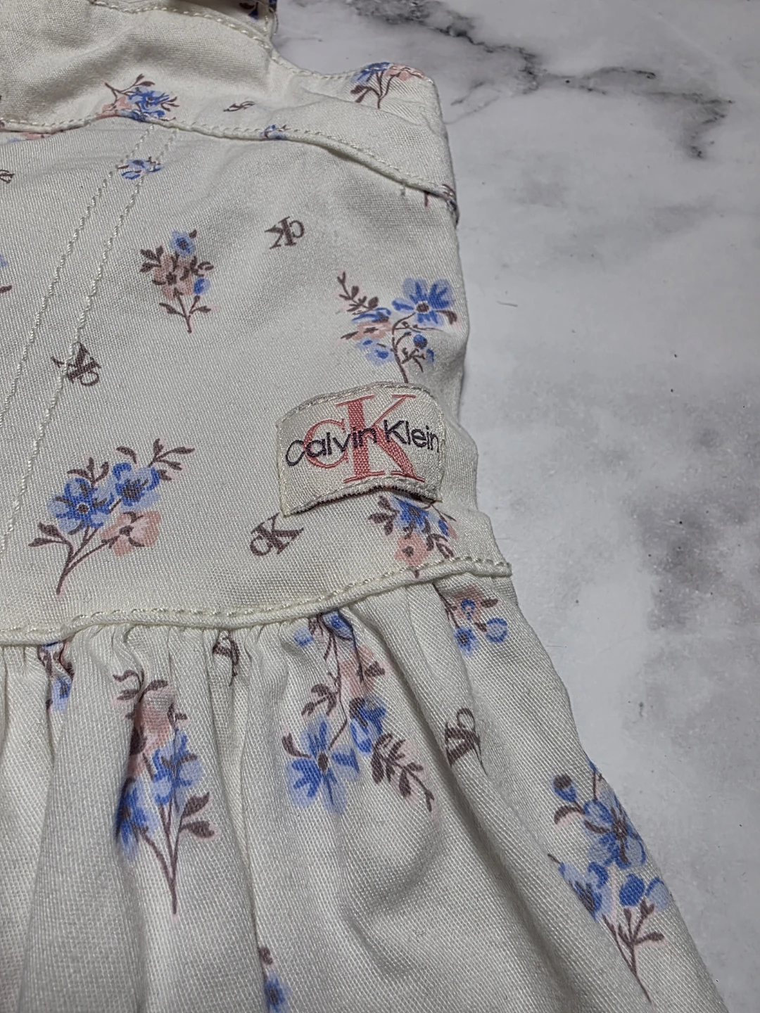 Calvin Klein Floral Overall Dress 3T - photo 3