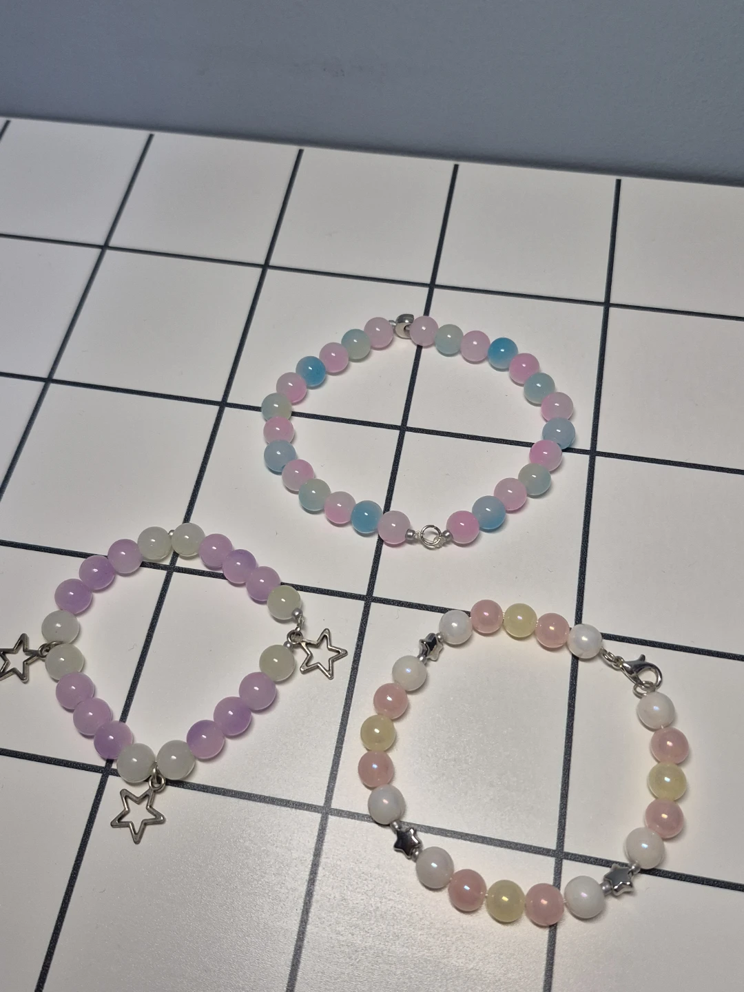 Beaded Bracelets with Charms