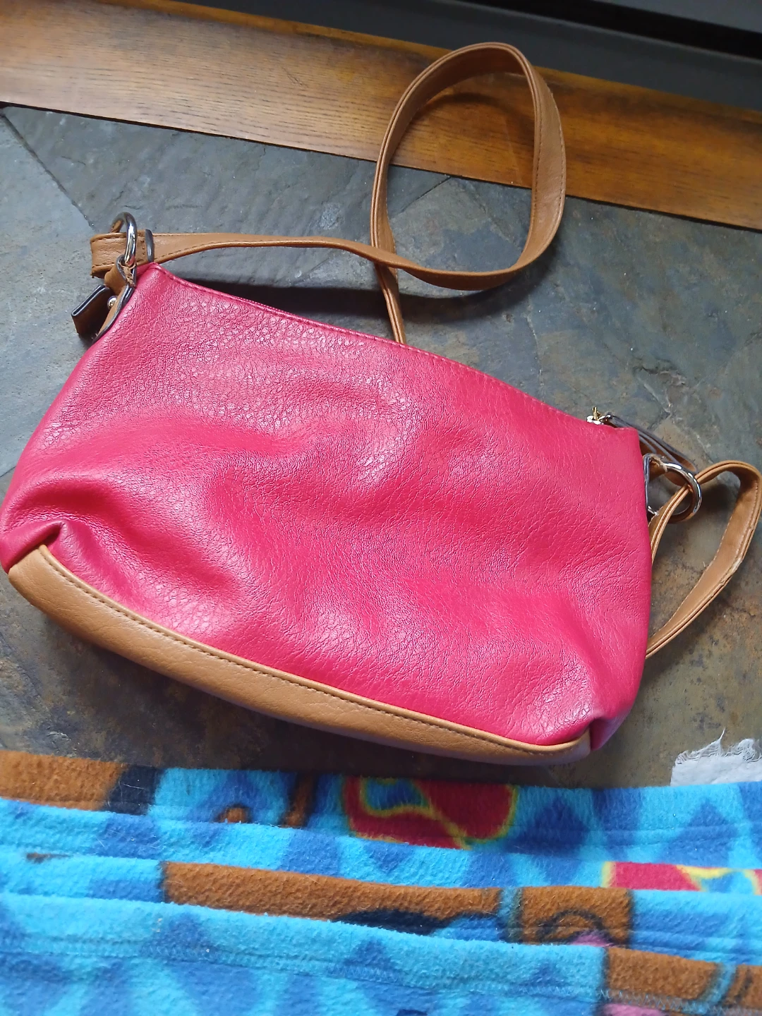 Rosetti Pink and Tan Crossbody Bag - photo 2