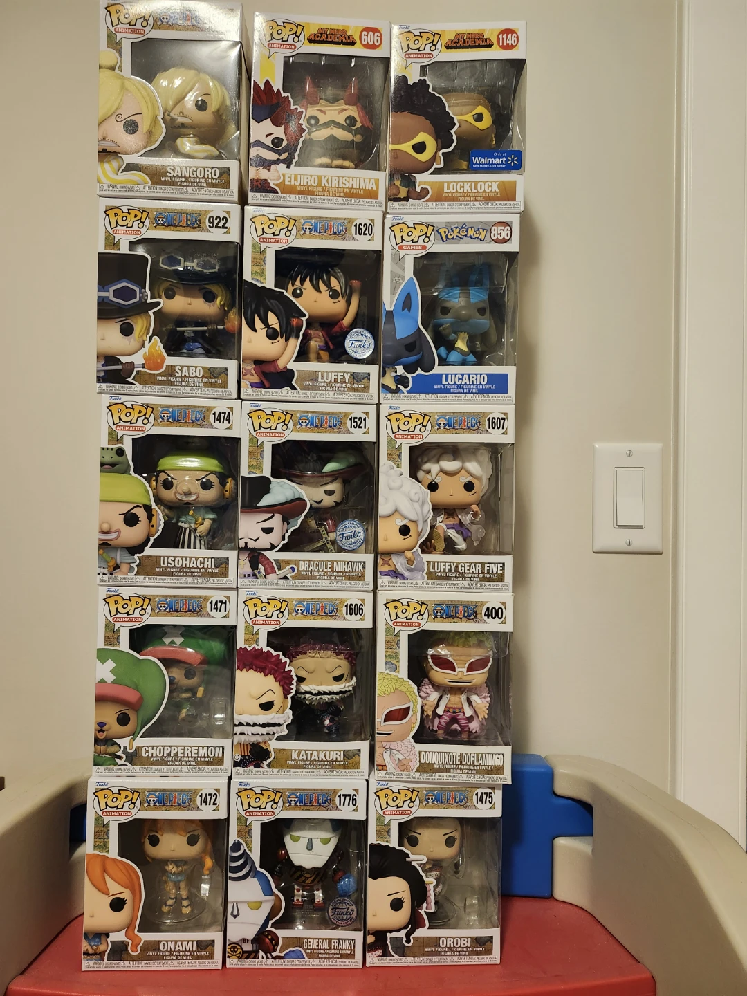 Collection of 15 Funko Pop Animation and Games figures