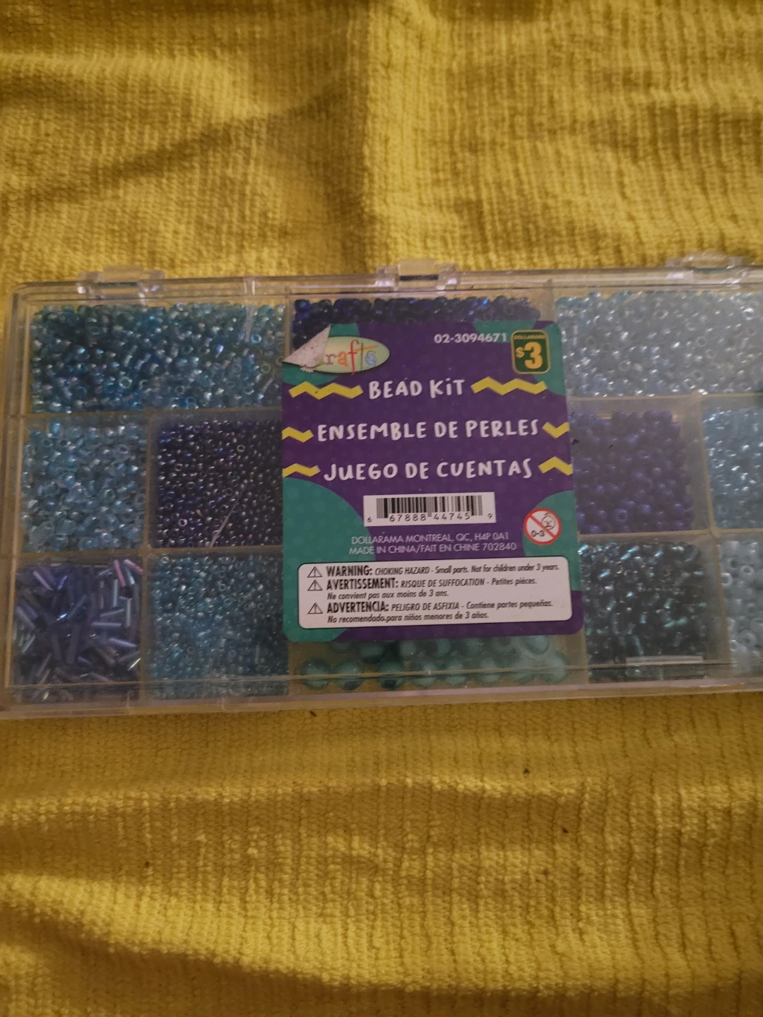 Crafts Bead Kit Blue Tones