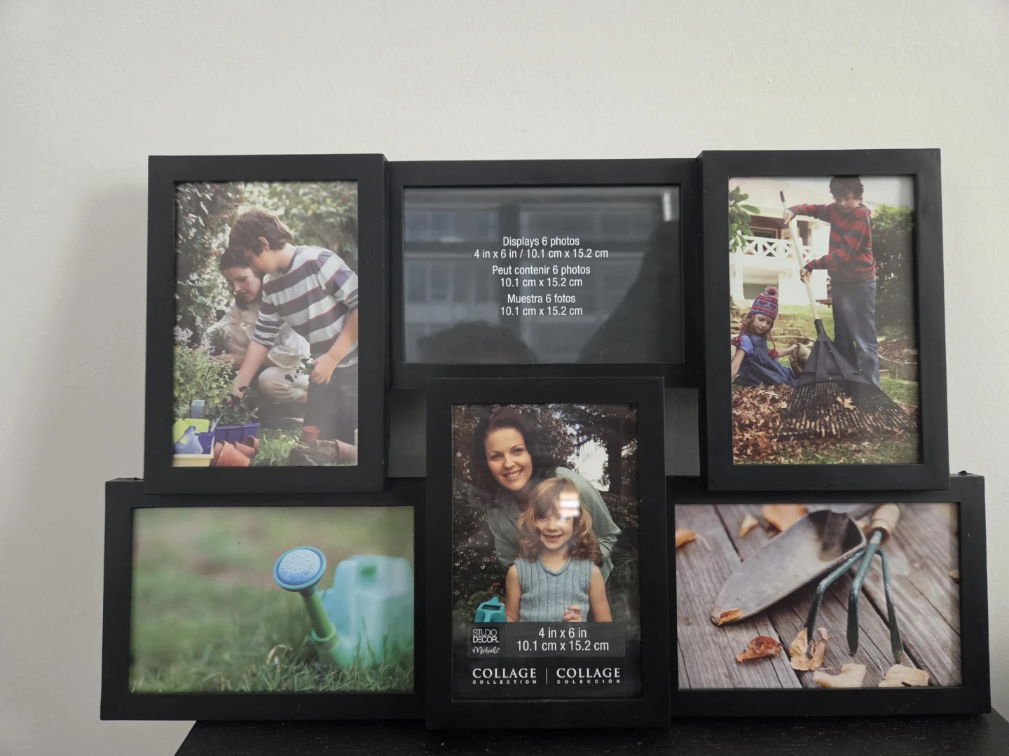 2x Black Collage Photo Frame