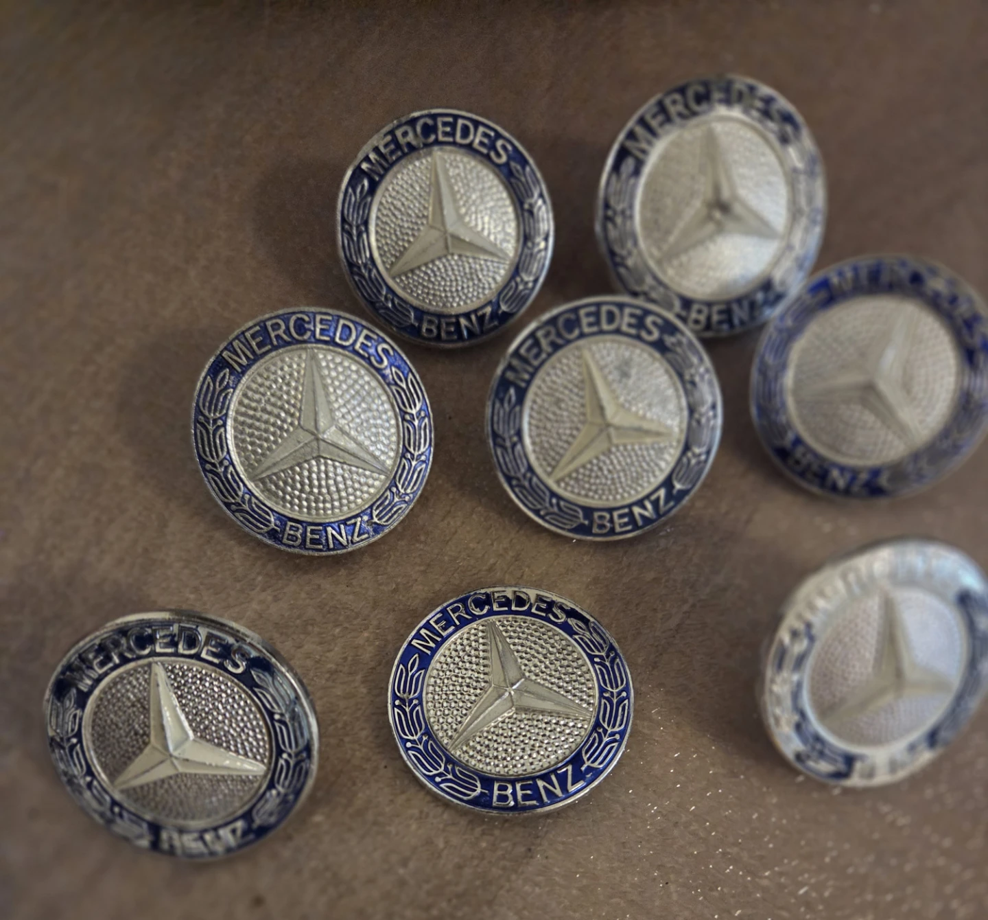 7 Vintage Mercedes-Benz Logo Emblems