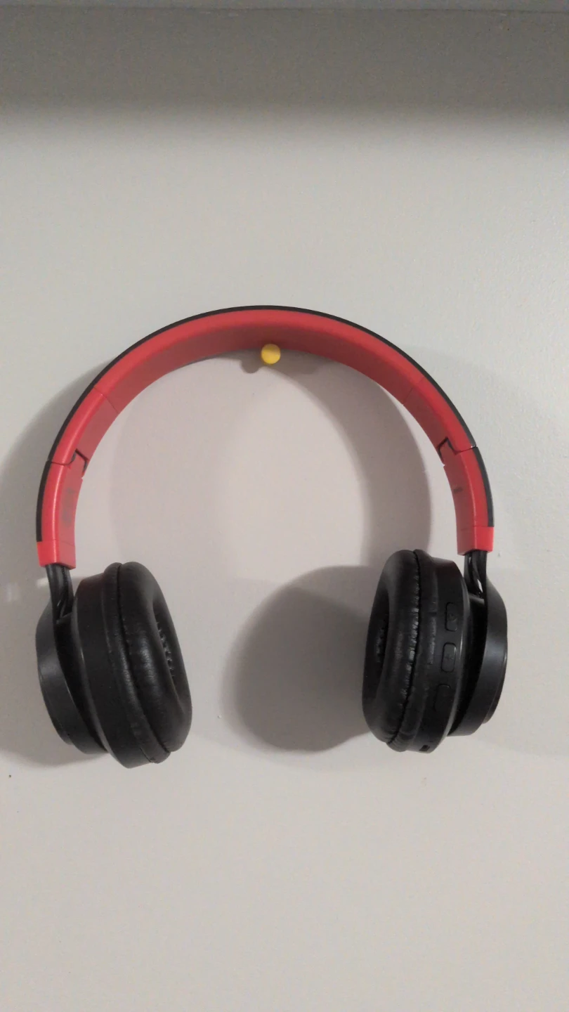 Black and Red Over-Ear Headphones