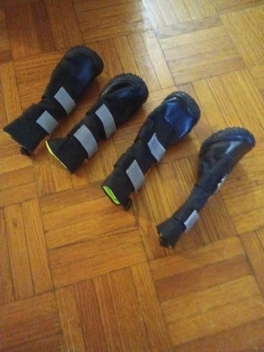 Set of 4 Black Dog Boots. Brand new. Medium - photo 3