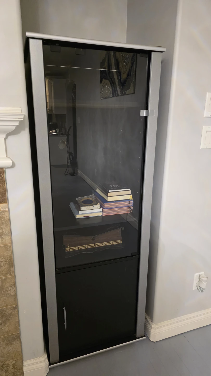 2 Tall display cabinet with glass door - photo 2