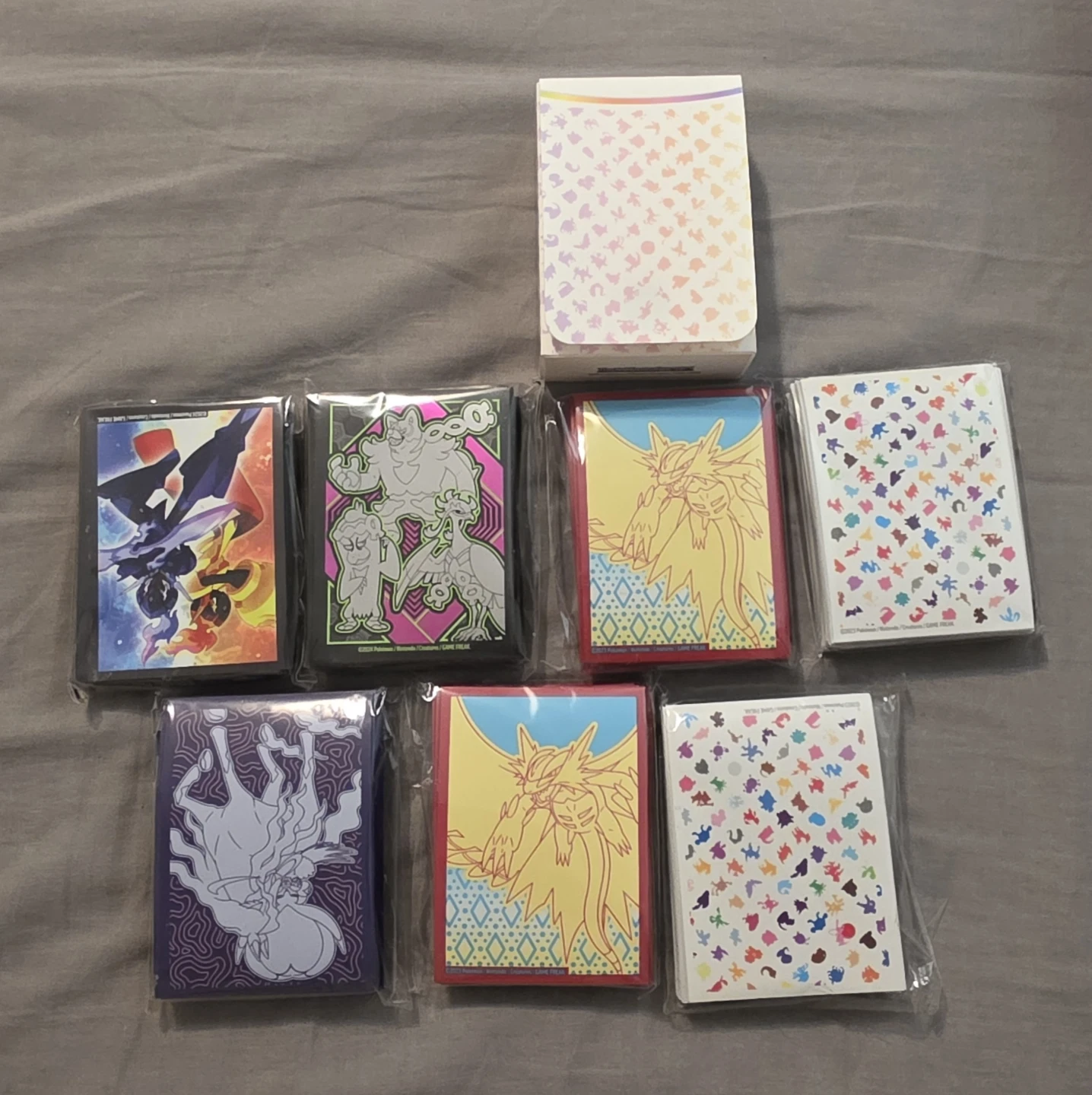 Lot of 7 Assorted Pokemon Trading Card Game Sleeves - photo 2