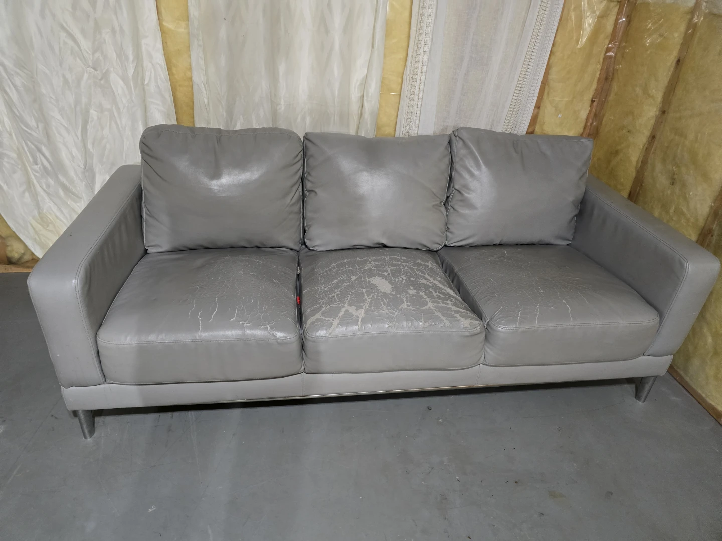 Three-Seater Grey Sofa