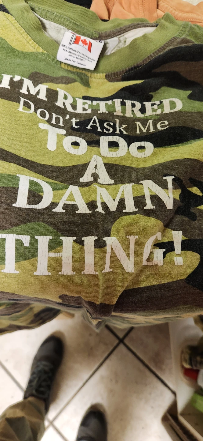 I'm Retired Camouflage T-Shirt🏈 - photo 2