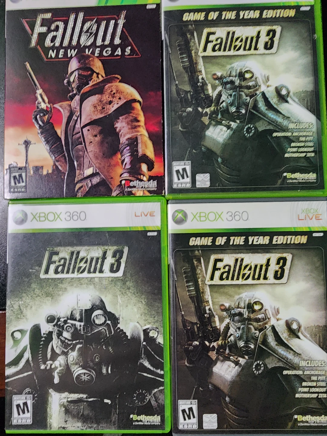 Fallout 3 and New Vegas for Xbox 360 lot