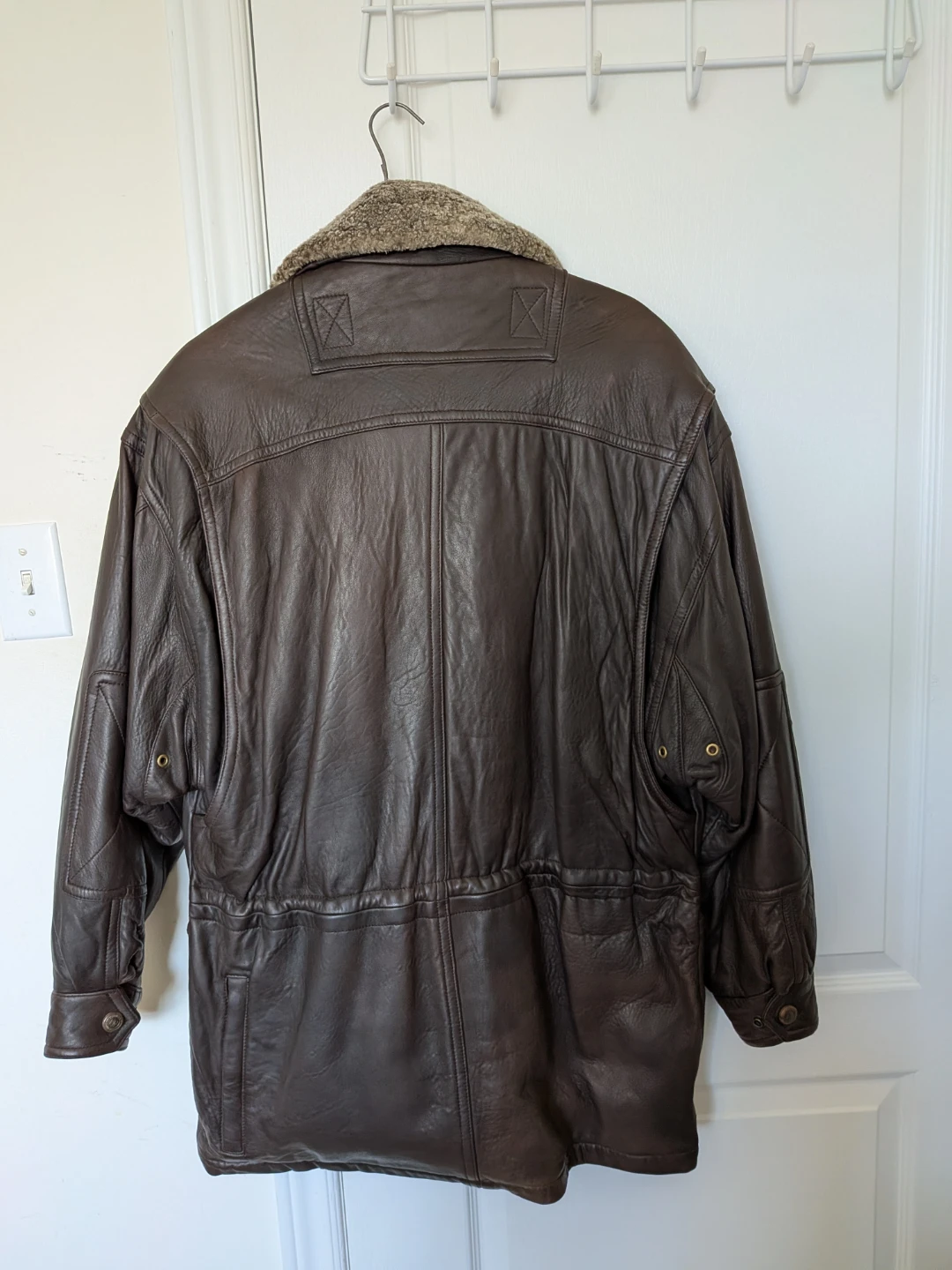 🏈Andrew Marc Brown Leather Jacket - photo 2