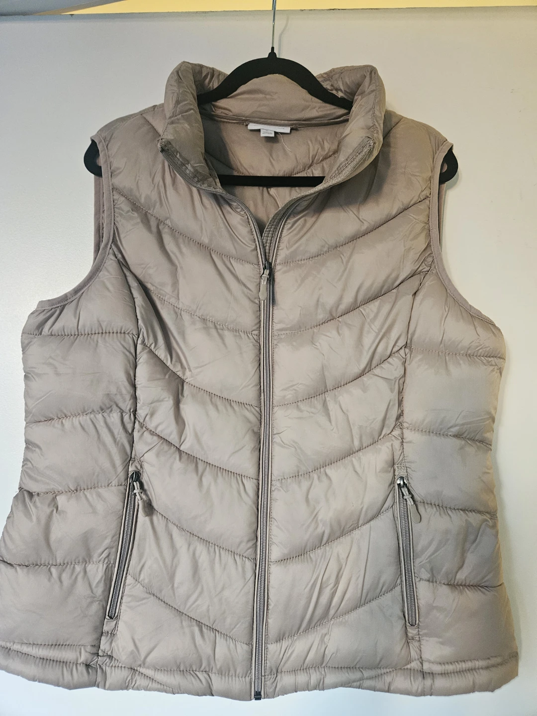 Tan Puffer Vest