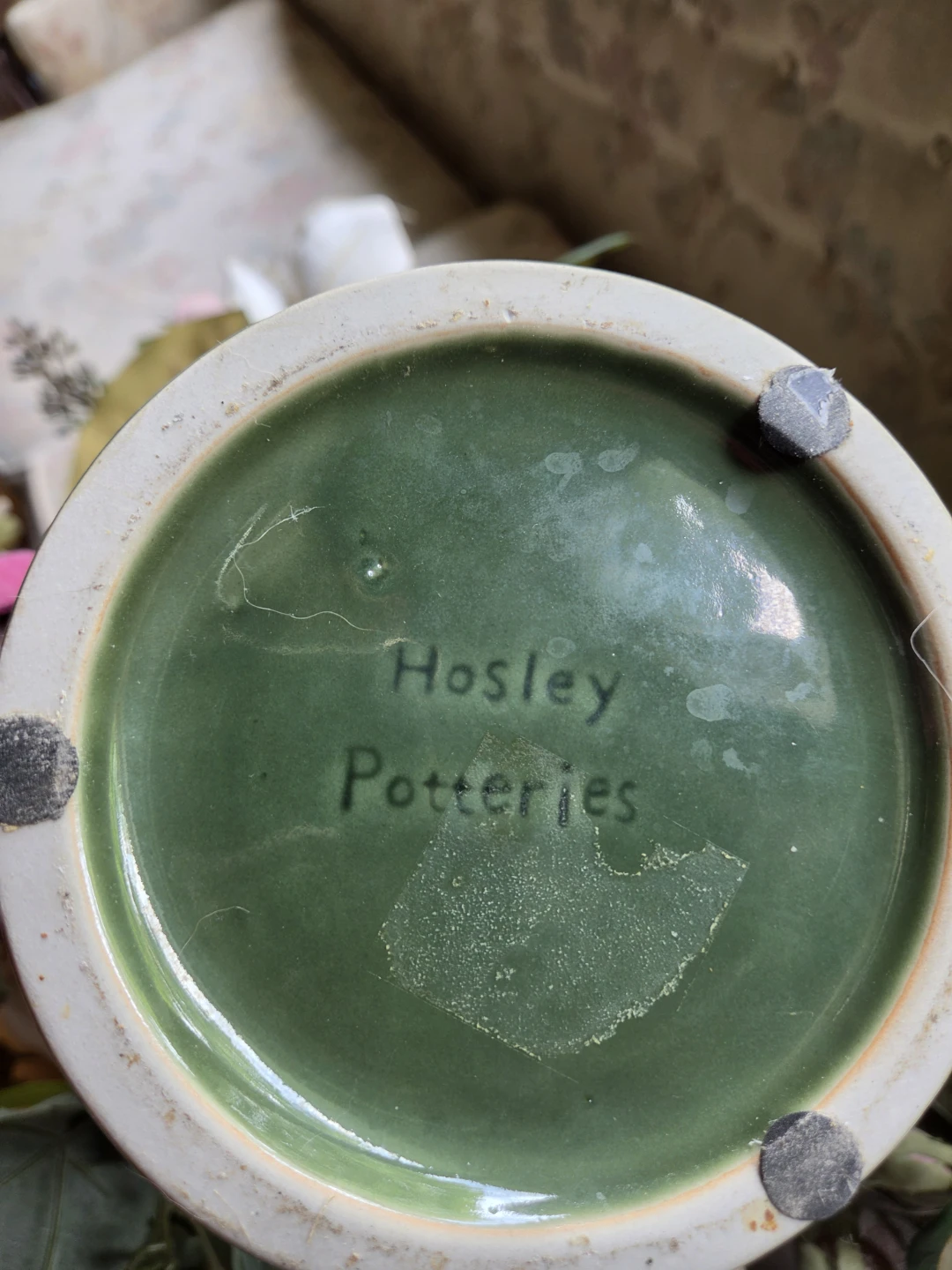 Hosley Vase Green Grape and Vine - photo 3