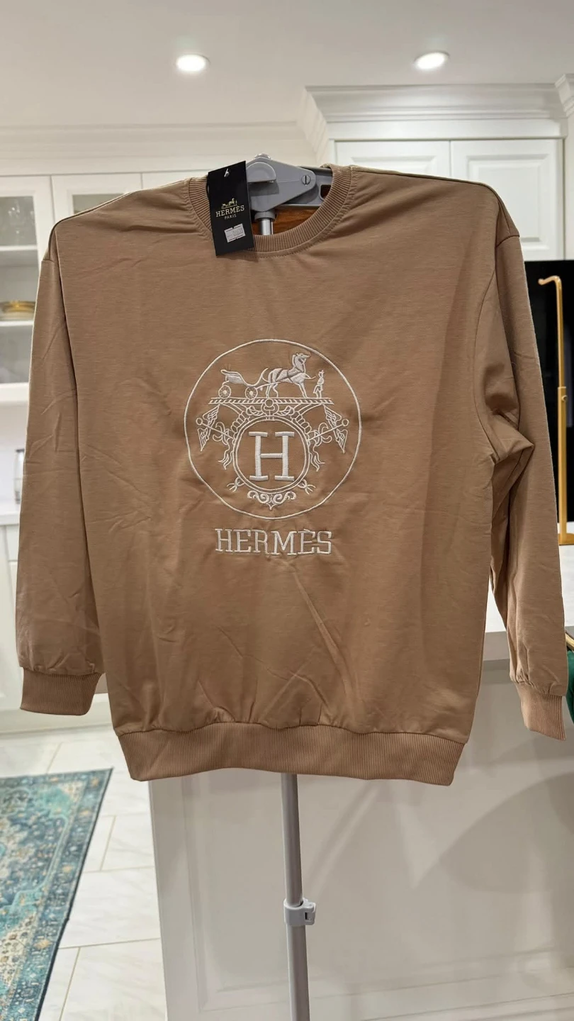 Hermes Embroidered Crewneck Sweatshirt