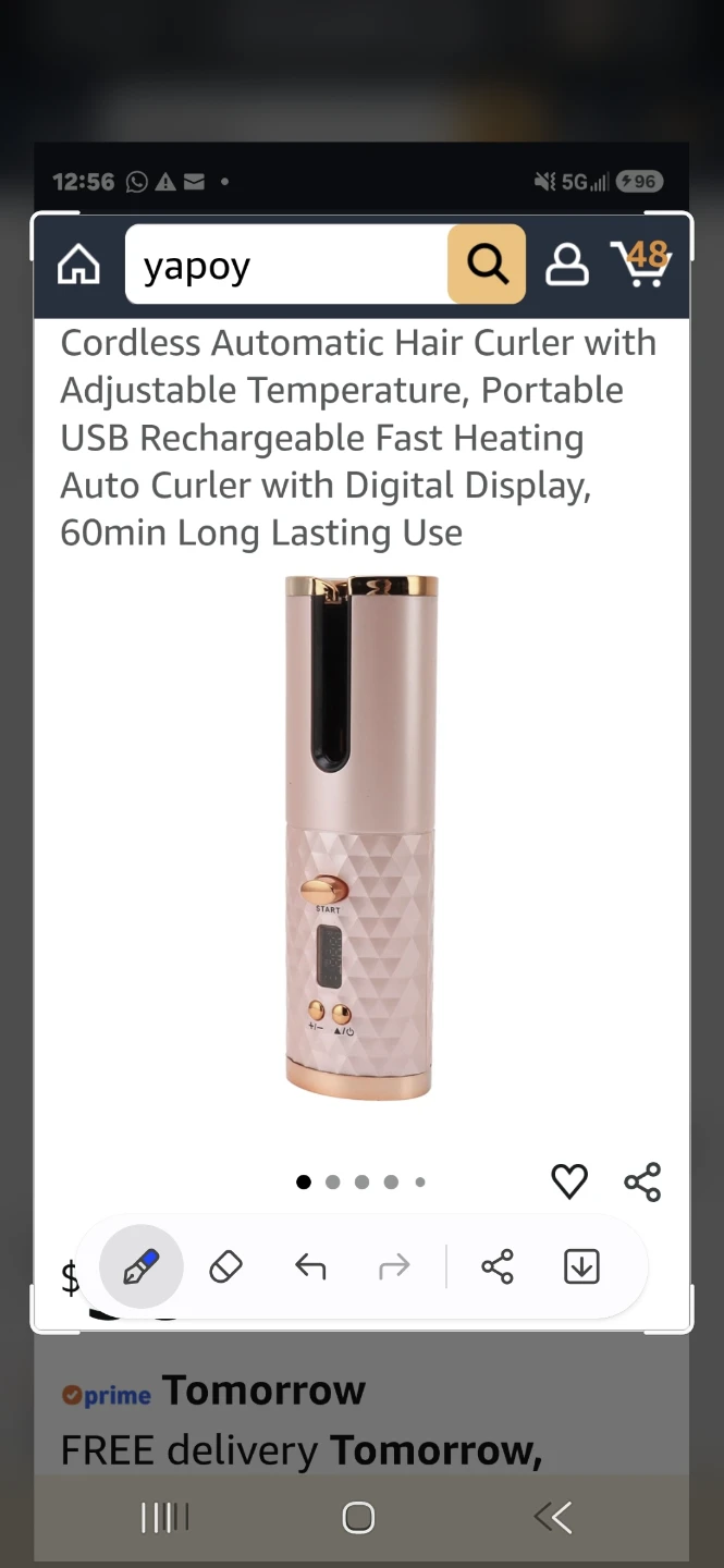 YAPOY Cordless Automatic Hair Curler