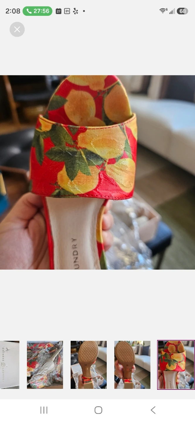 New/Unworn - Chinese Laundry Avenue 2 Heel - Red/Lemon - photo 4