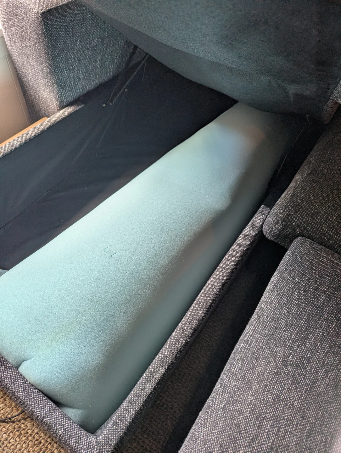 Grey Sectional Pull-out Sofa - photo 5