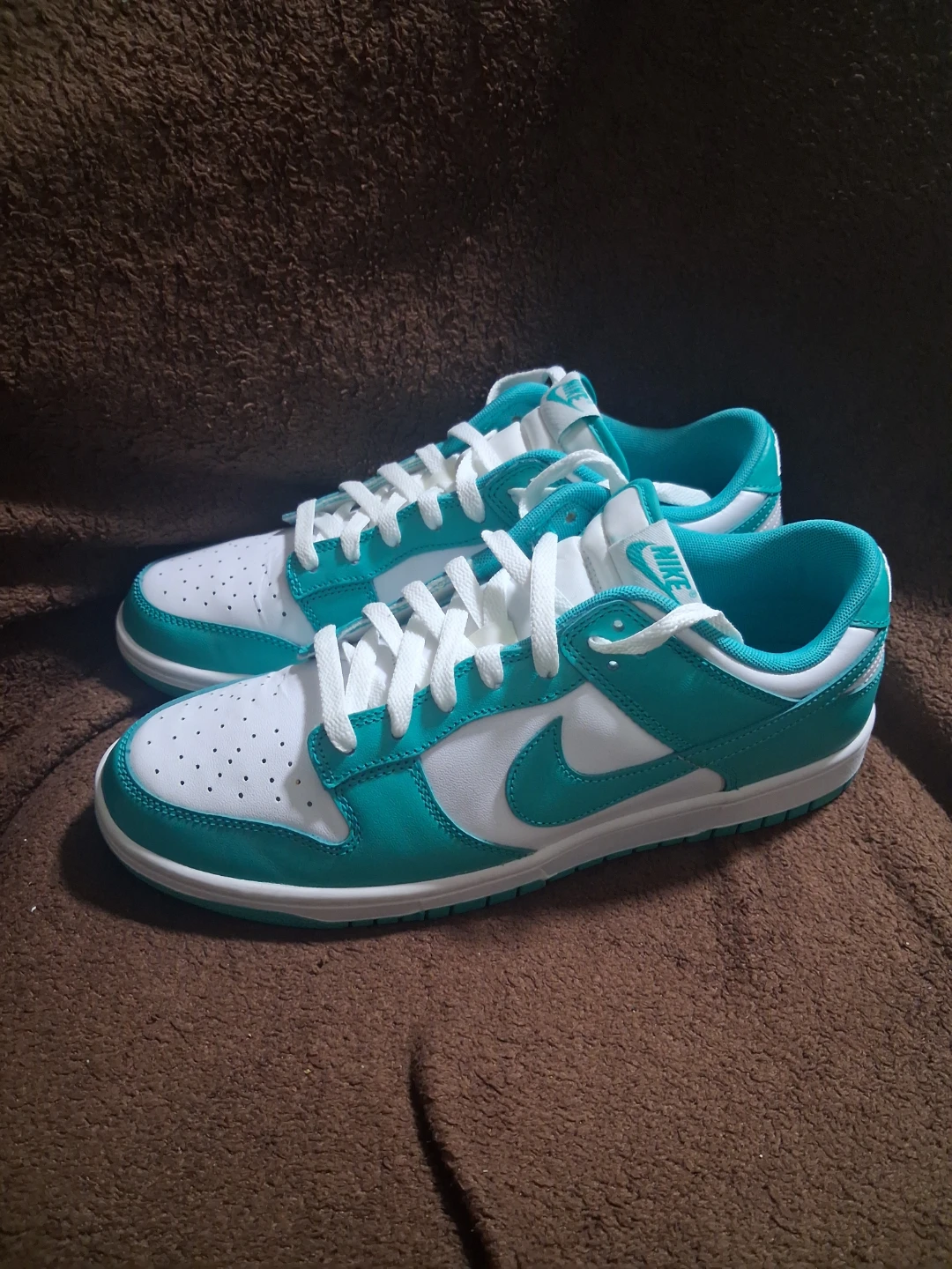 Nike dunk low jade size 10