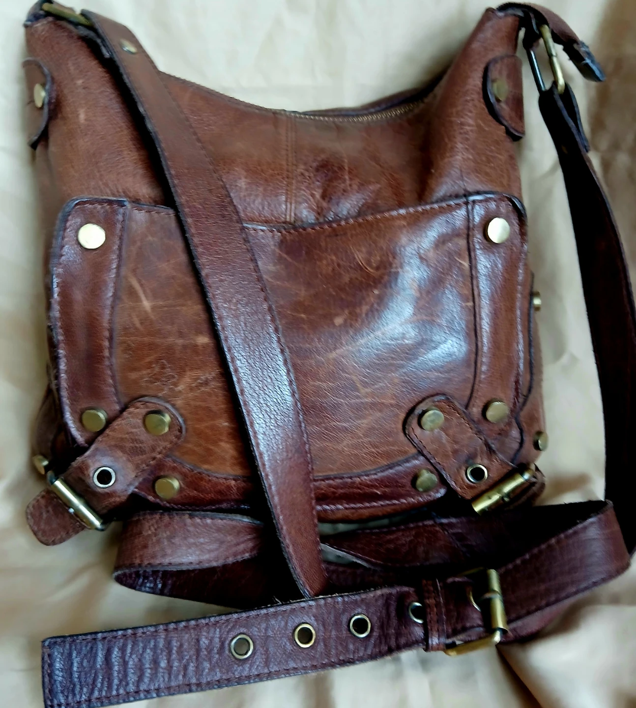 Brown Real Leather Shoulder Bag - photo 5