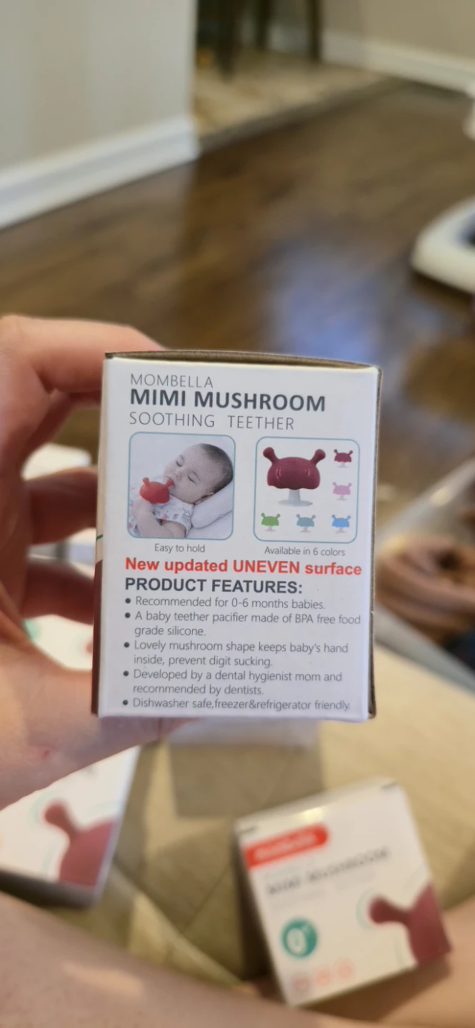 Mombella Mimi Mushroom Soothing Teether - photo 2