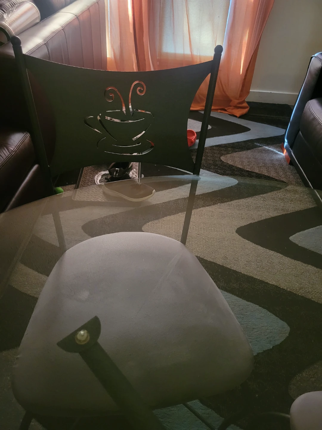 Glass Dining Table (42.5 inches) and 4 Chairs - photo 5