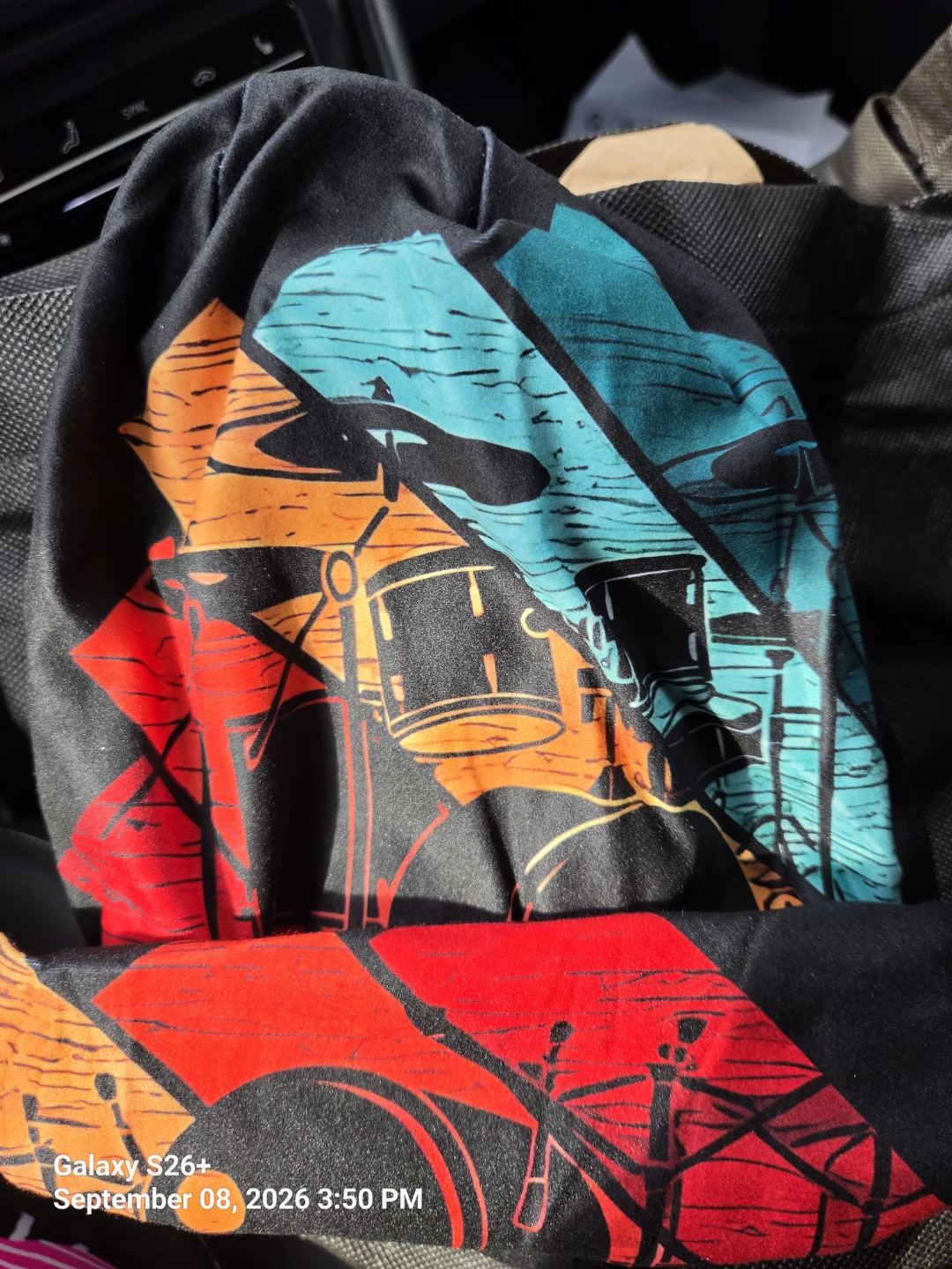 Graphic Print Drummer Beanie