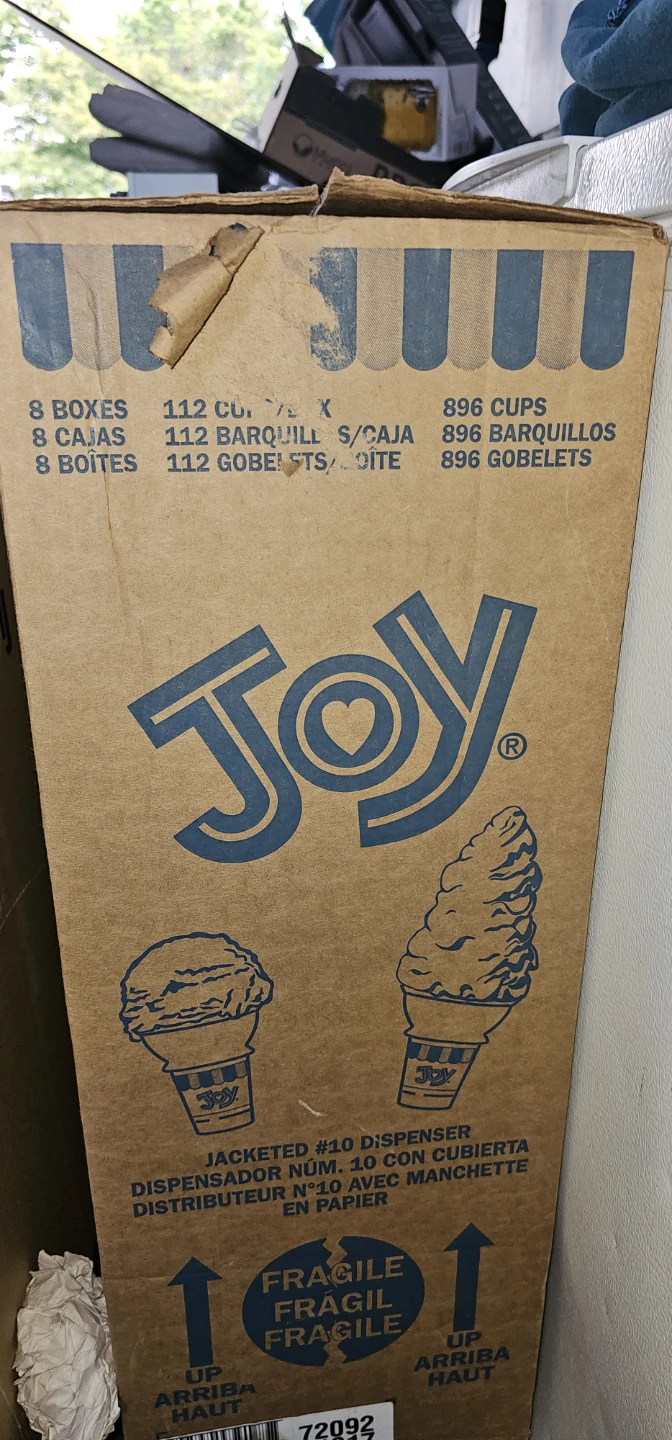 Joy Jacketed #10 Ice Cream Cone Dispenser Case