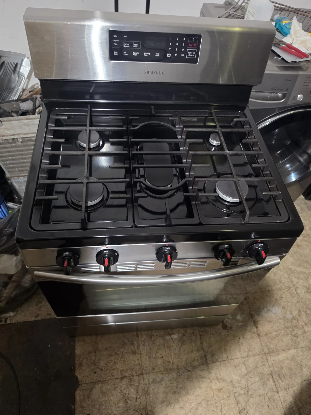 Samsung Stainless Steel Gas Range - photo 2
