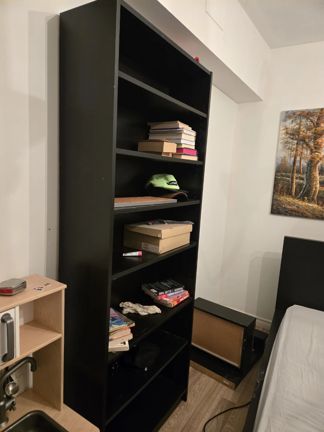 Tall Black Bookshelf Billy bookshelf - photo 2