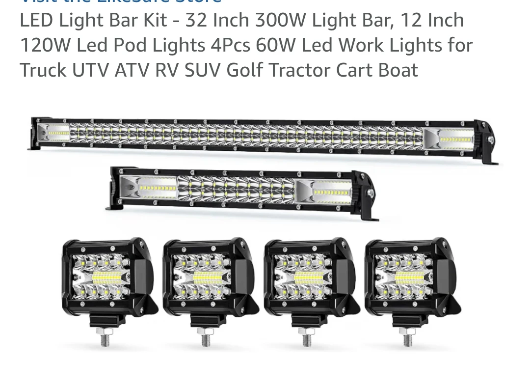 LED Light Bar and Pod Kit