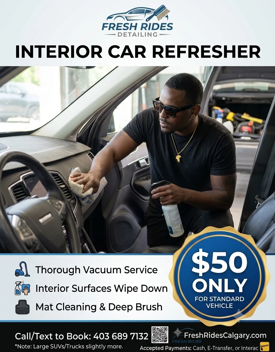 No additional fees- Quick & Affordable Car Interior Refresh! 🚘✨