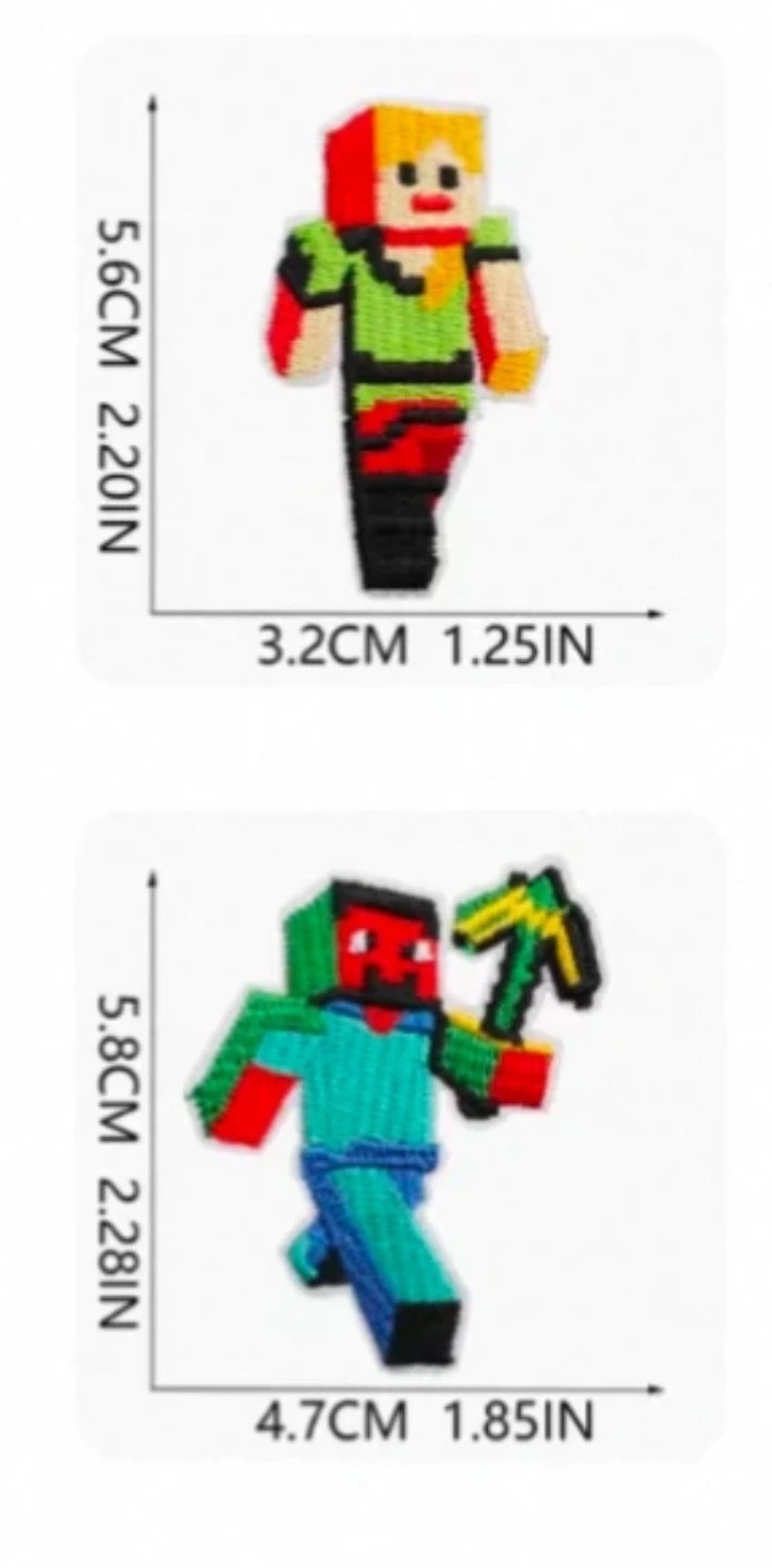 NEW Minecraft Iron-On Patches - Set of 4 - photo 3