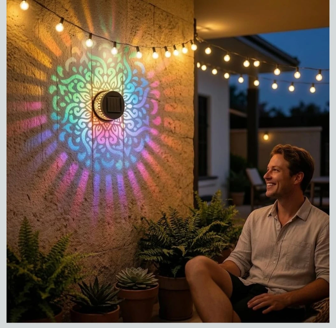 Set of 4 solar LED wall lights - photo 2