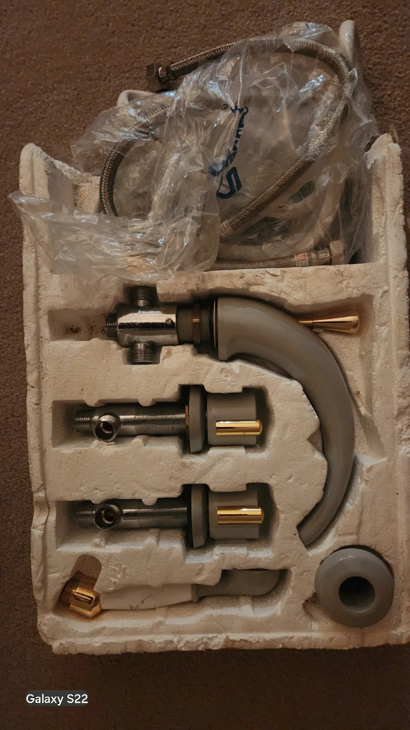 Three-Piece Bathroom Faucet Set🏈