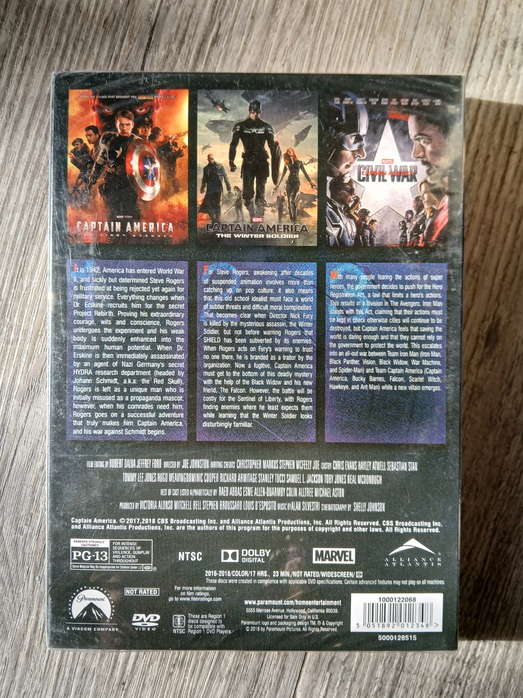 Marvel Captain America 3-Movie DVD Collection - photo 2